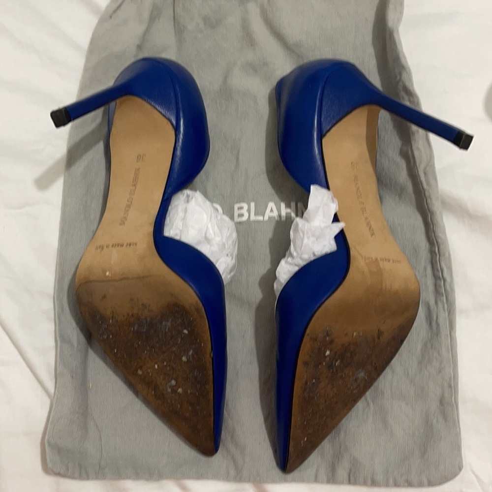 Manolo blahnik d orsay cobalt blue - Picture 7 of 7